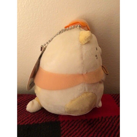 Sumikko Gurashi Macaron Neko 4.5" Keychain Toreba Prize Plush 2019 Japan Import - Picture 4 of 9